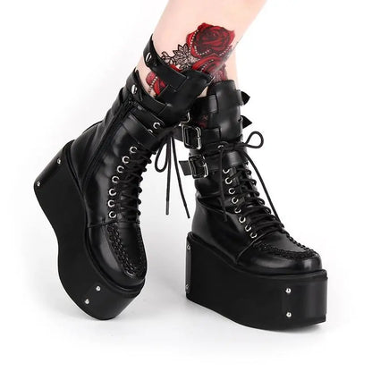 Gothic Harajuku Creepers Platform Boots EG273 - Egirldoll