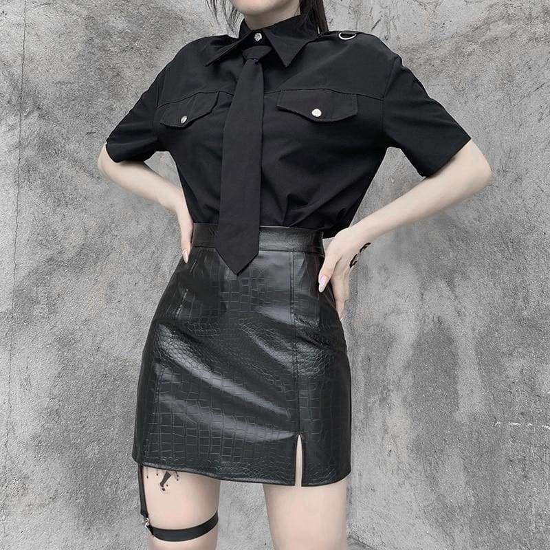 Gothic Harajuku Dressed To Kill Mini Skirt GA036 - Egirldoll