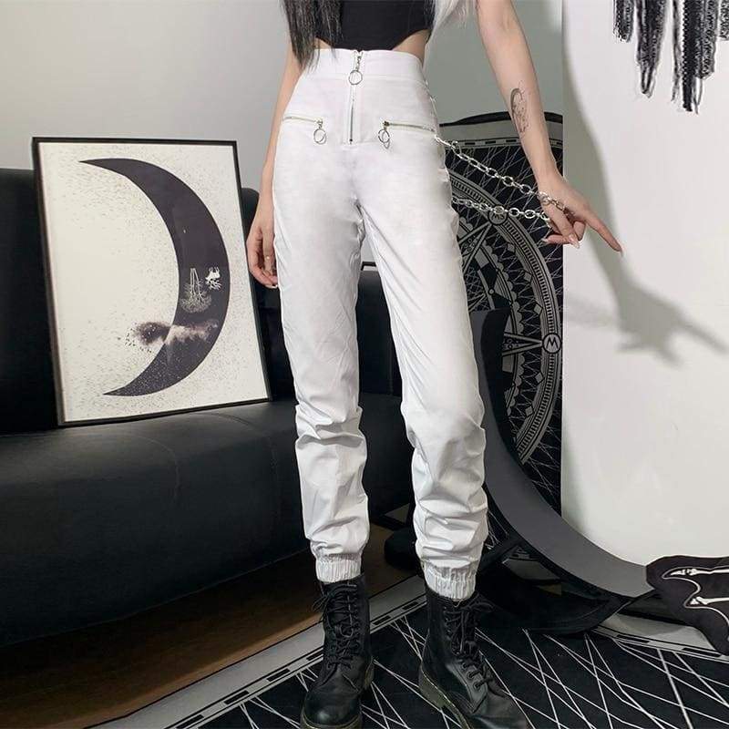 Gothic Harajuku Heartless O-Ring Pants GA077 - Egirldoll