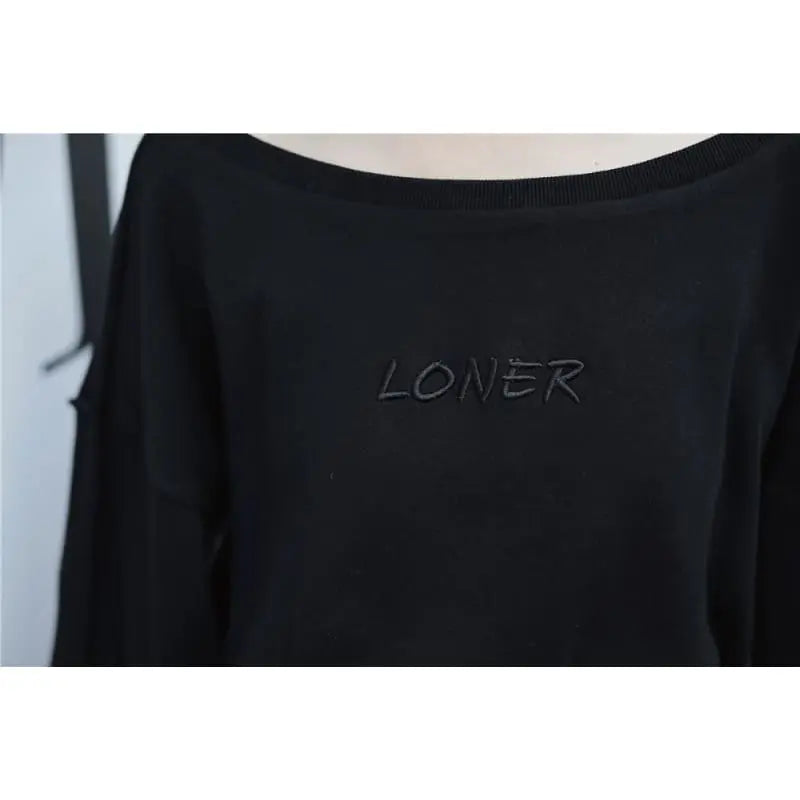 Gothic Harajuku Loner Puff Sleeve Jumpsuit Romper EG0416 - Egirldoll