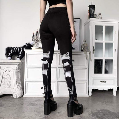 Gothic Harajuku Mystic Sphynx Leggings GA099 - Egirldoll