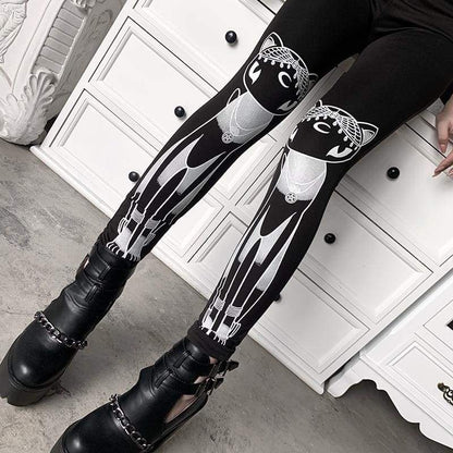 Gothic Harajuku Mystic Sphynx Leggings GA099 - Egirldoll