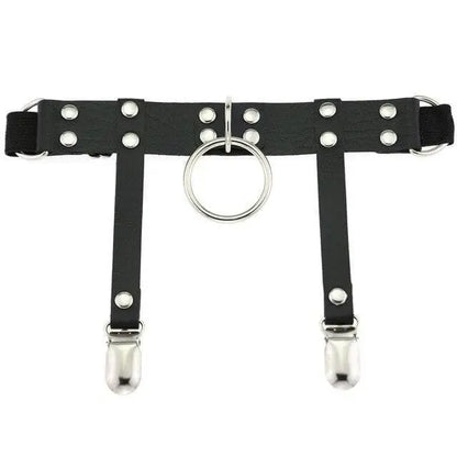 Gothic Harajuku O-Ring Faux Leather Leg Garter Harness EG0420 - Egirldoll