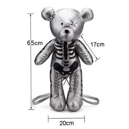 Gothic Harajuku Punk Skeleton Bear Backpack EG0426 - Egirldoll