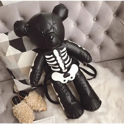 Gothic Harajuku Punk Skeleton Bear Backpack EG0426 - Egirldoll