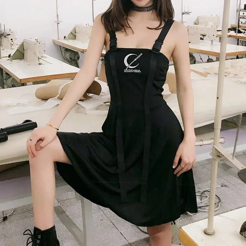 Gothic Harajuku TOKYO GIRL Buckle Dress EG0442 - Egirldoll