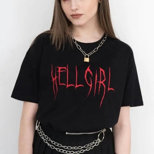 Gothic HELL GIRL T-Shirt EG0447 - Egirldoll