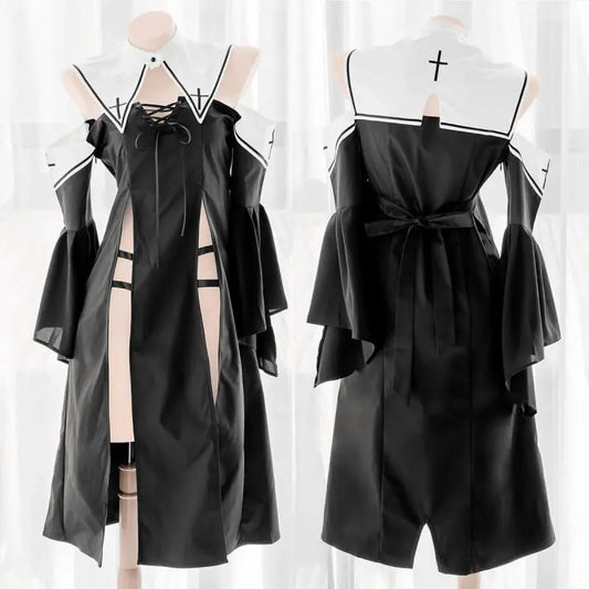 Gothic Hollowed-out Cross Uniform Dress EG16016 - Egirldoll