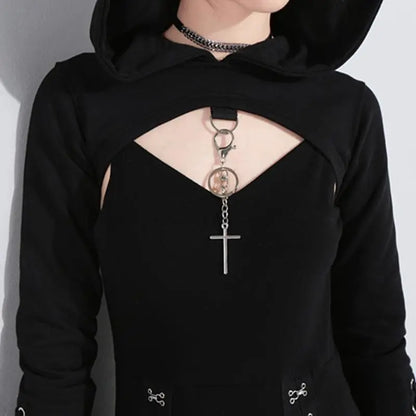 Gothic Hoodie Bolero with Straps EG0461 - Egirldoll