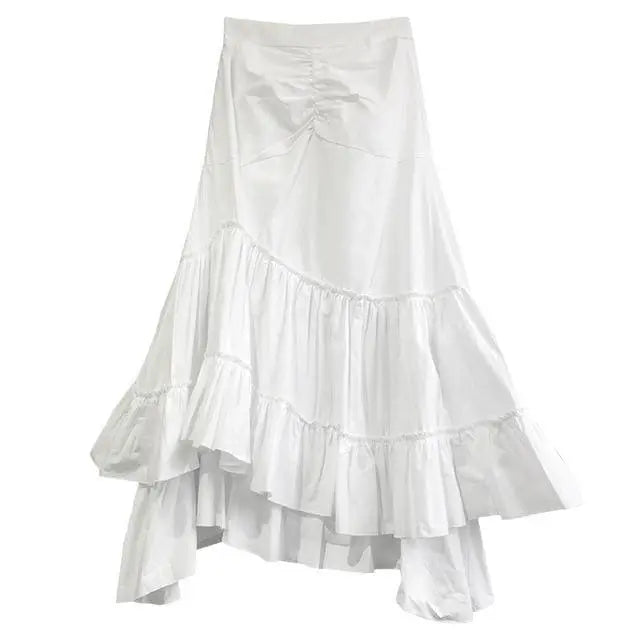 期間限定30％OFF！ イナフ WEAR enof - イナフ skirt（スカート）」 ナイロンスカートnylon スカート skirt ホワイト白  ENOF（イナフ）の「nylon 新品 レディース
