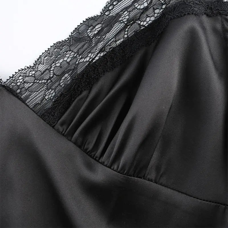 Gothic Lace and Satin Mini Dress EG0479 - Egirldoll