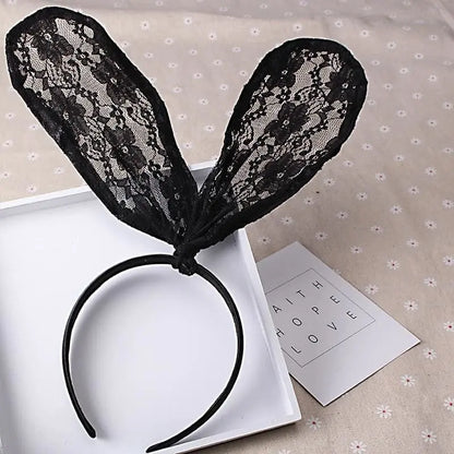 Gothic Lace Bunny Headband EG0480 - Egirldoll