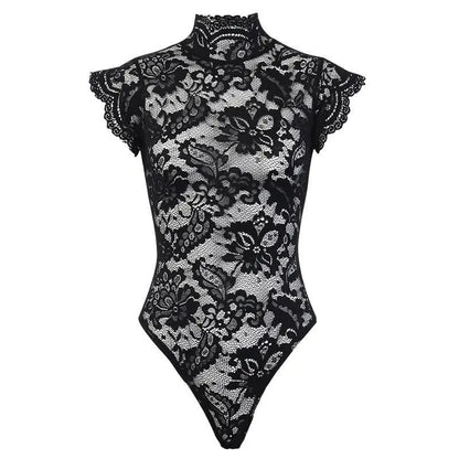 Gothic Lace Hollow Out Back Bodysuit EG0485 - Egirldoll