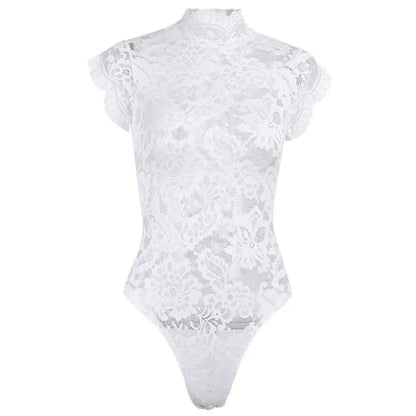 Gothic Lace Hollow Out Back Bodysuit EG0485 - Egirldoll