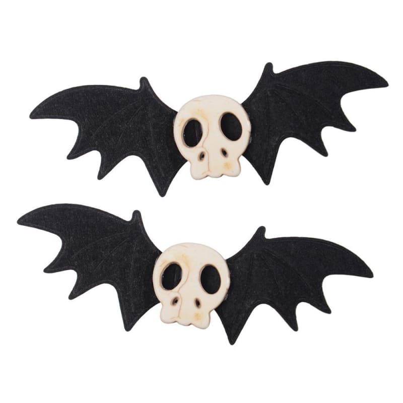 Gothic Lolita Skull Bat Black Wings Hair Clip EG17046 - Egirldoll