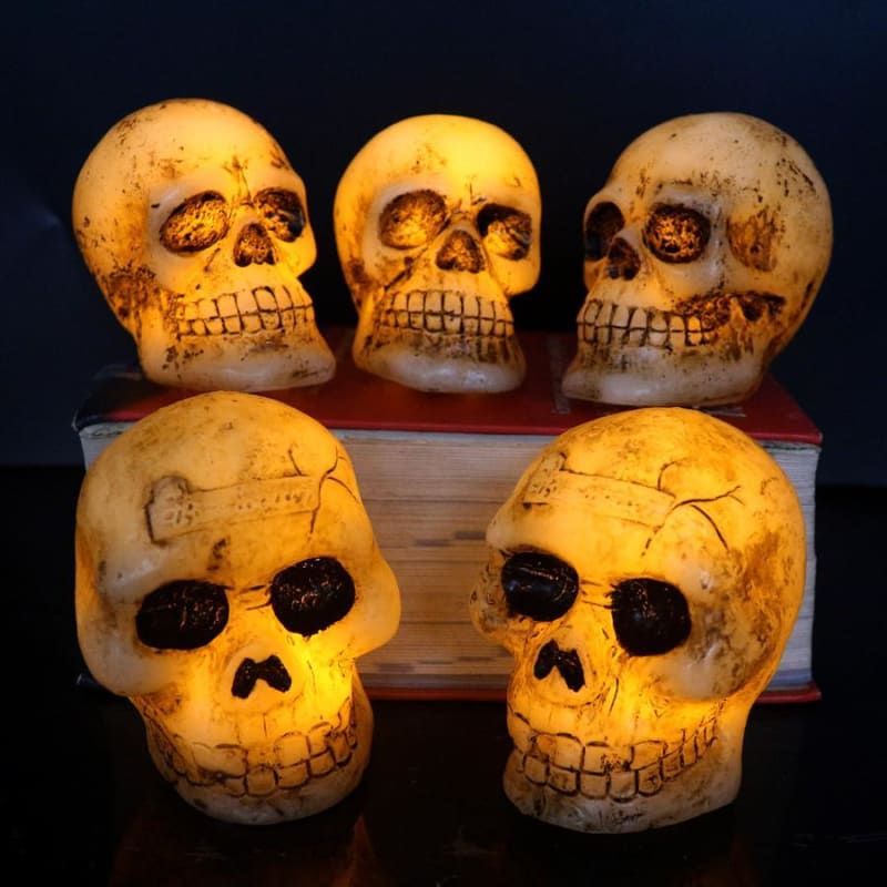 Gothic Mini Skull LED Flameless Electronic Candle Light - Egirldoll