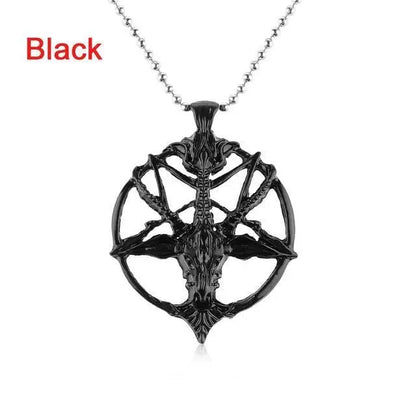 Gothic Occult Goat Skull Pendant Necklace EG537 - Egirldoll