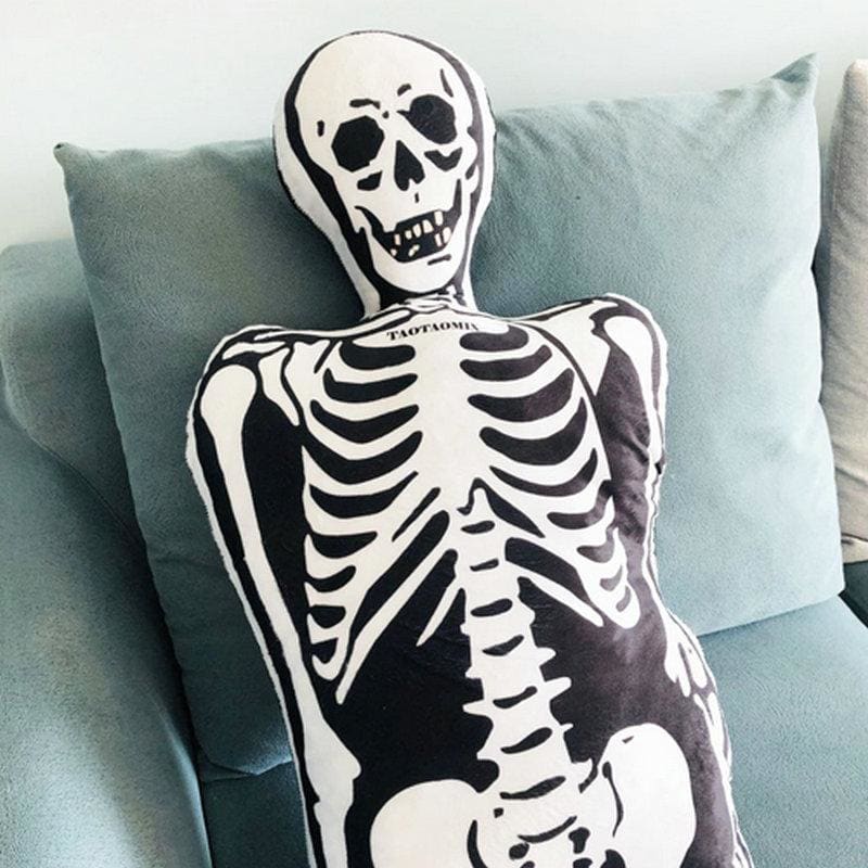 Gothic Skull Skeleton Plush Pillow EG530 - Egirldoll