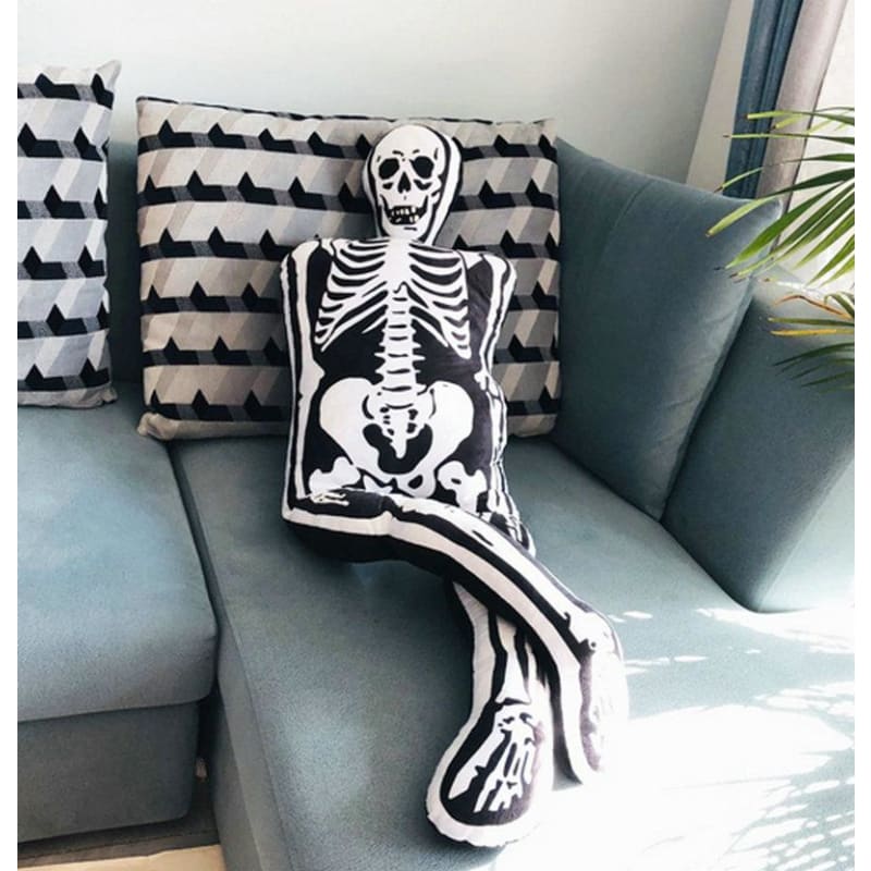 Gothic Skull Skeleton Plush Pillow EG530 - Egirldoll
