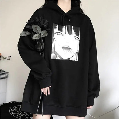 Gothic YUMEKO JABAMI Harajuku Oversized Hoodie EG053 - Egirldoll