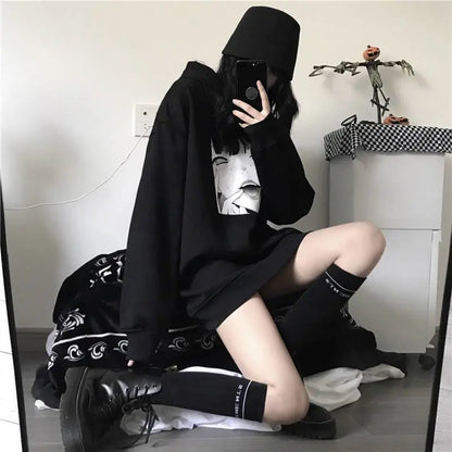 Gothic YUMEKO JABAMI Harajuku Oversized Hoodie EG053 - Egirldoll