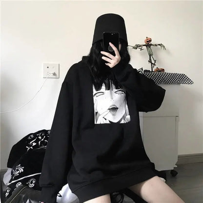 Gothic YUMEKO JABAMI Harajuku Oversized Hoodie EG053 - Egirldoll