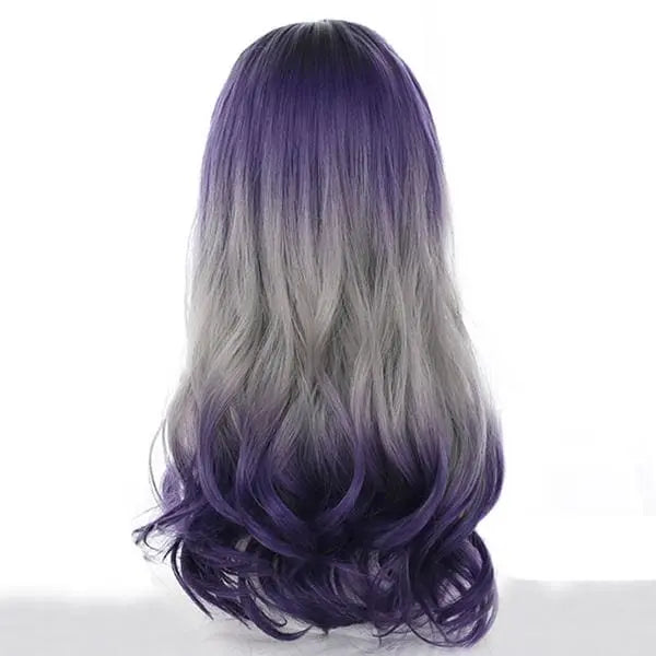Gradient Purple Grey Wave Long Wig EG14945 - Egirldoll