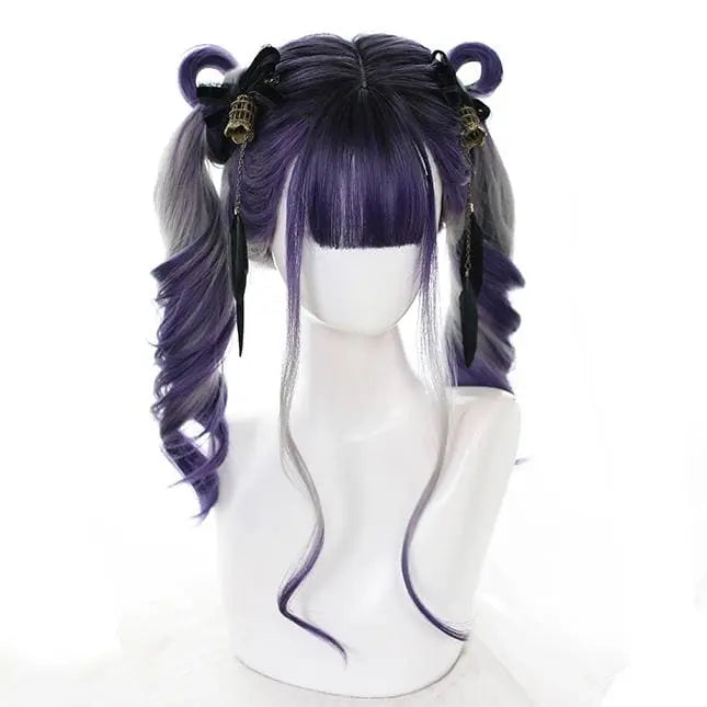 Gradient Purple Grey Wave Long Wig EG14945 - Egirldoll