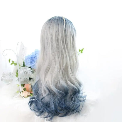 Grey Blue Mixed Ice Soft Lolita Girl Wig EG14971 - Egirldoll