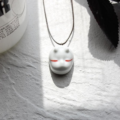 Handmade Ceramics Mask Necklaces EG229 - Egirldoll