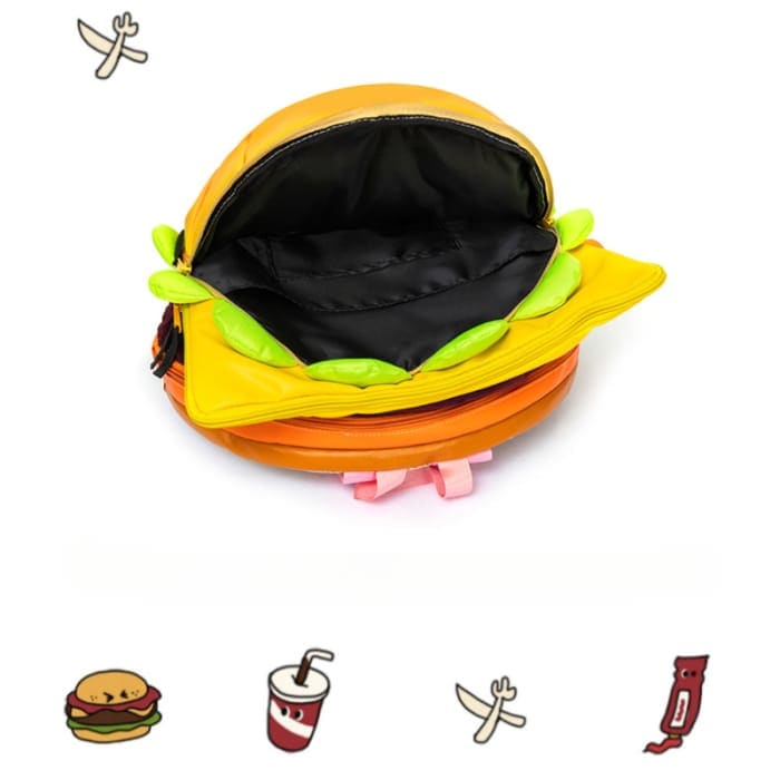 Harajuku Cheese Burger Backpack ON784 - hamburger