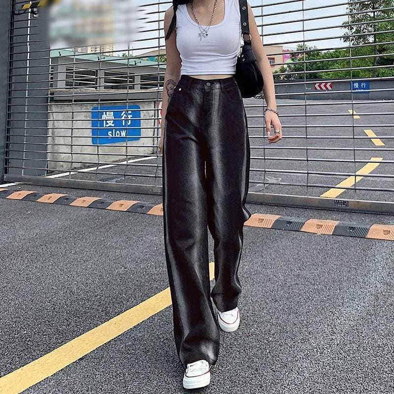 Harajuku Fashion Tie Dye E-girl Straight Jeans - Egirldoll