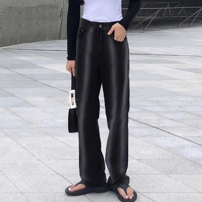 Harajuku Fashion Tie Dye E-girl Straight Jeans - Egirldoll