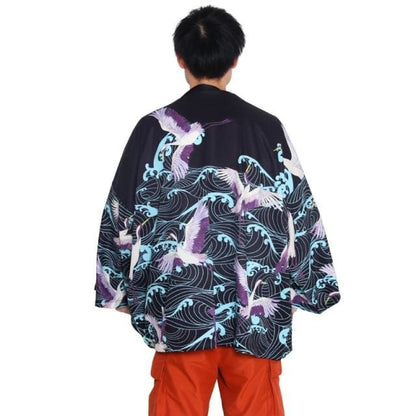 Harajuku Japanese Yukata Haori Kimono Cardigan Unisex Costume BE010 - Egirldoll