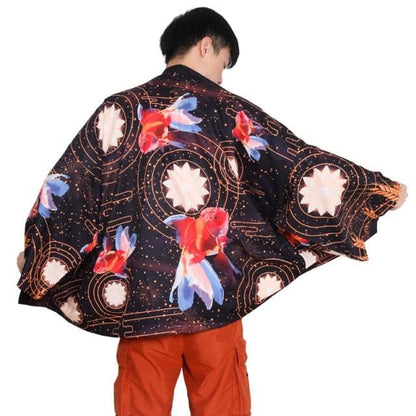 Harajuku Japanese Yukata Haori Kimono Cardigan Unisex Costume BE010 - Egirldoll