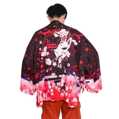 Harajuku Japanese Yukata Haori Kimono Cardigan Unisex Costume BE010 - Egirldoll