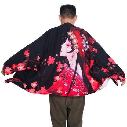 Harajuku Japanese Yukata Haori Kimono Cardigan Unisex Costume BE010 - Egirldoll