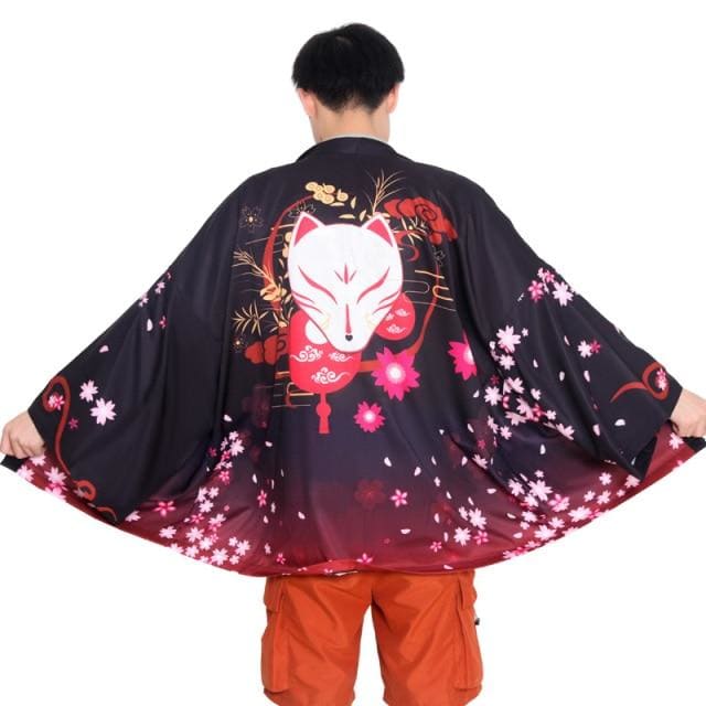 Harajuku Japanese Yukata Haori Kimono Cardigan Unisex Costume BE010 - Egirldoll