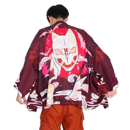 Harajuku Japanese Yukata Haori Kimono Cardigan Unisex Costume BE010 - Egirldoll