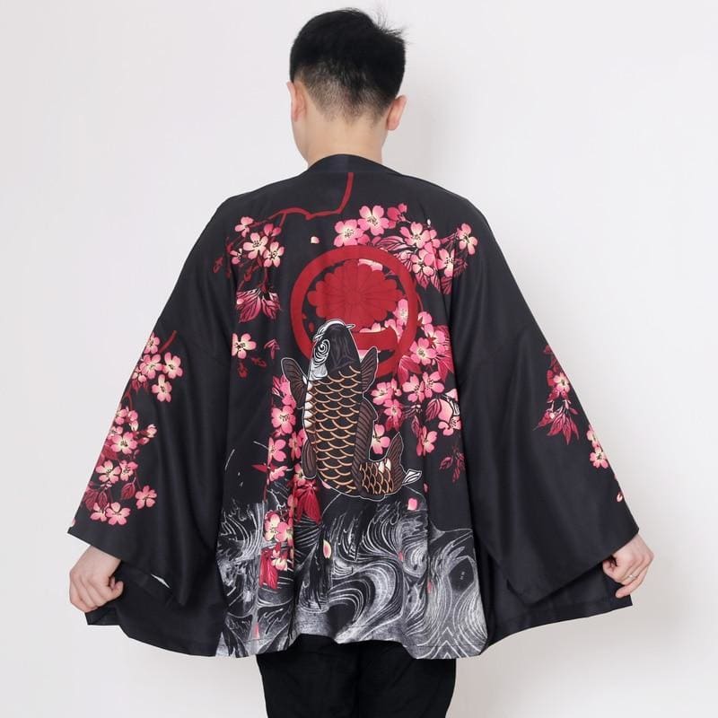 Harajuku Japanese Yukata Haori Kimono Cardigan Unisex Costume BE010 - Egirldoll