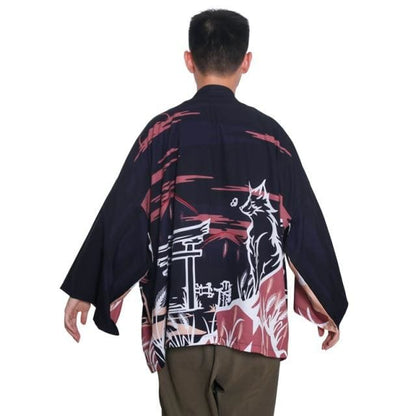 Harajuku Japanese Yukata Haori Kimono Cardigan Unisex Costume BE010 - Egirldoll