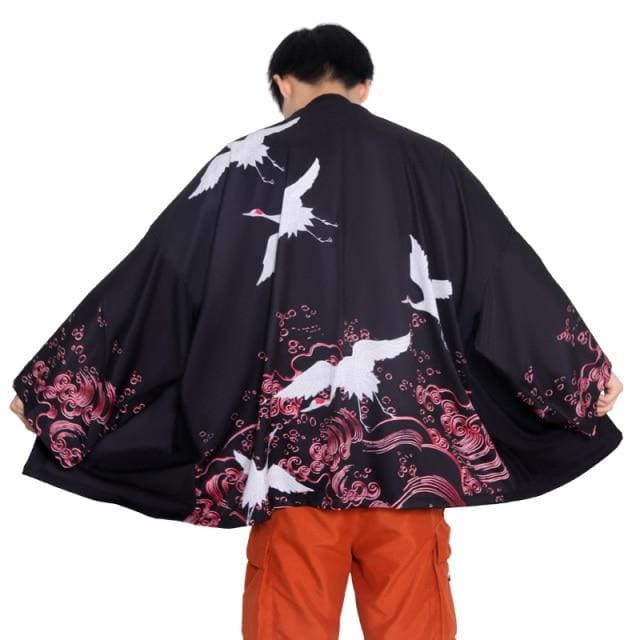 Harajuku Japanese Yukata Haori Kimono Cardigan Unisex Costume BE010 - Egirldoll