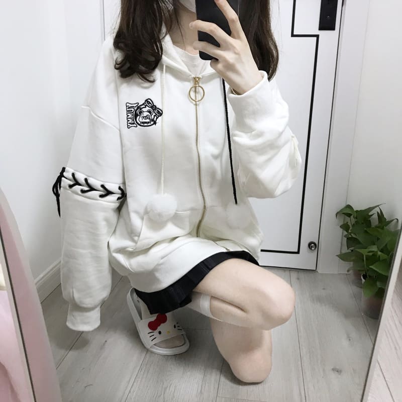 Harajuku Kawaii Broken Bears Hoodie ON600