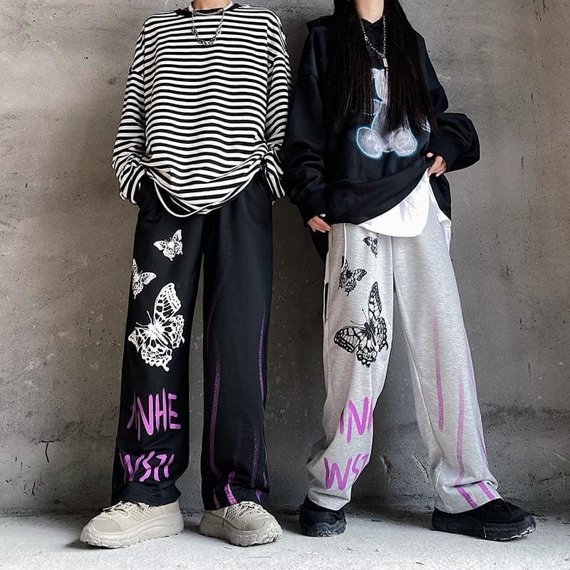 Harajuku Printed Unisex Pants - Egirldoll