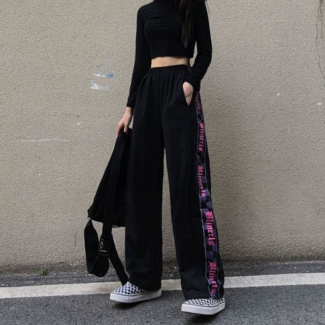 Harajuku Streetwear Print Jogging Sweatpants - Egirldoll