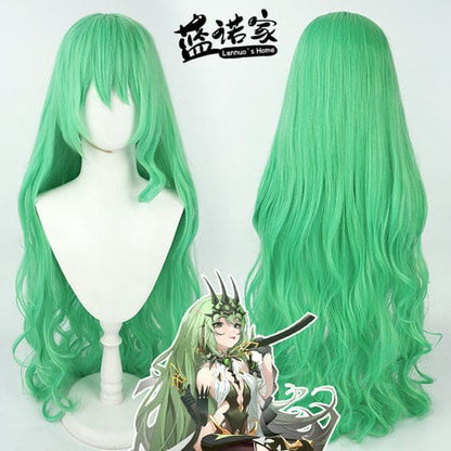 Honkai Impact Infinite Ouroboros Mobius Green Curly Wig ON200 - Egirldoll