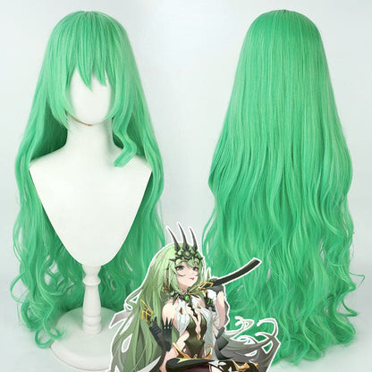 Honkai Impact Infinite Ouroboros Mobius Green Curly Wig ON200 - Egirldoll