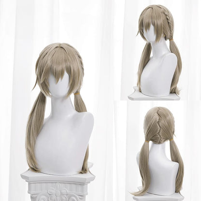 Honkai Star Rail Qingque Light Brown Cosplay Wig ON793 - F