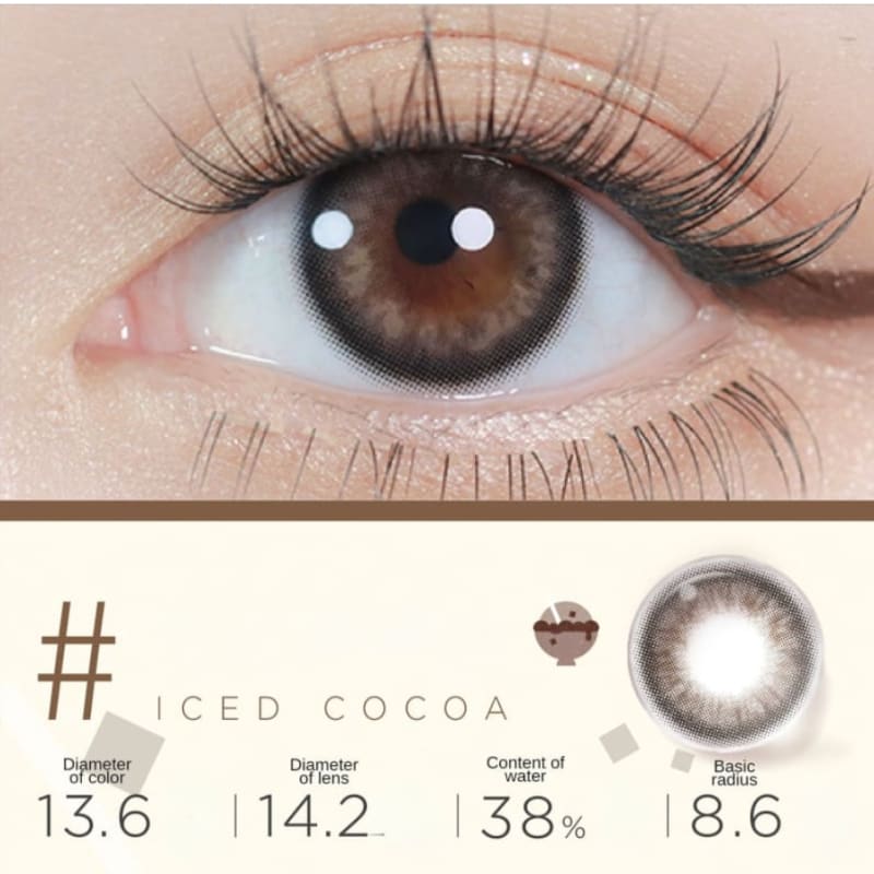 Iced Cocoa Contact Lenses Half Year One Pair ME45 - Egirldoll
