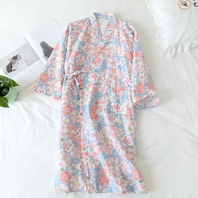 Japanese Cotton Summer Short Sleeve Pajamas Set BE014 - Egirldoll